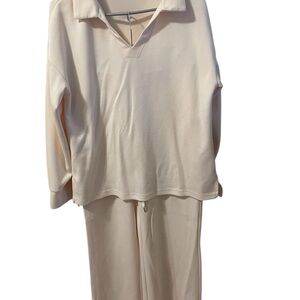 Soft Cream Lounge Set- Womens medium